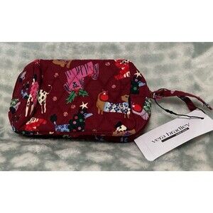 Vera Bradley Holiday Hounds Essential Small Cosmetic Bag Retired Pattern